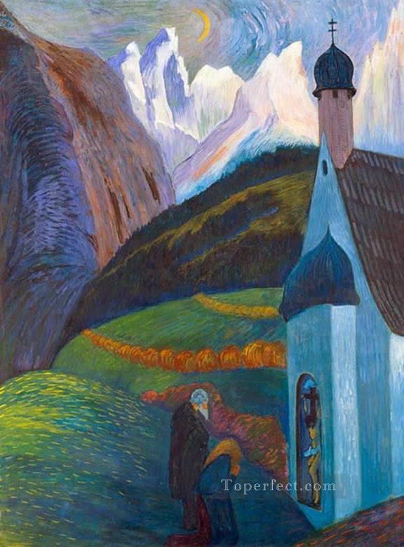 church Marianne von Werefkin Expressionism Oil Paintings
